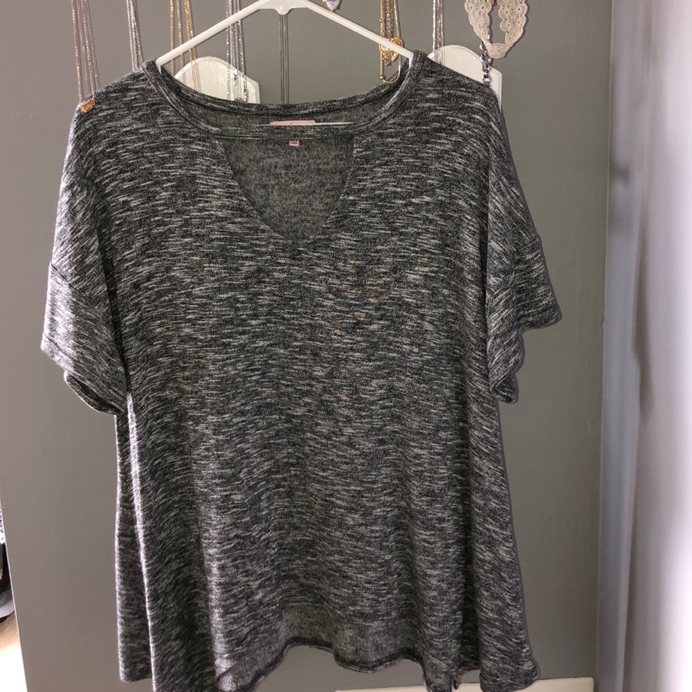 Juicy Couture grey cutout top